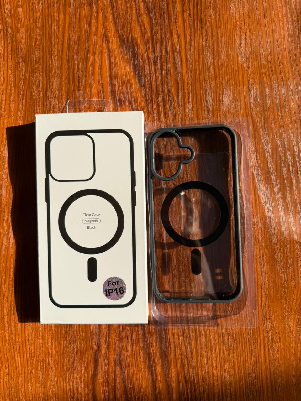 iPhone "16" Premium Clear MagSafe Case Black