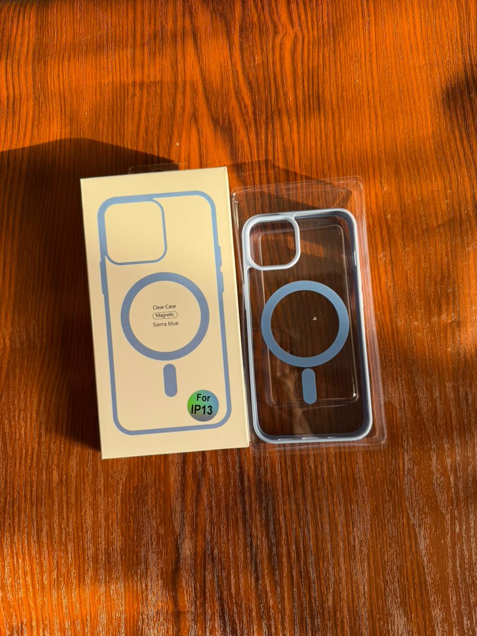 iPhone "13" Premium Clear MagSafe Case - Blue