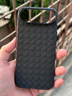 iPhone "Air" Woven "Leather Feel" Case - Black