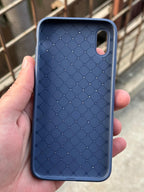 iPhone "X/XS" Woven "Leather Feel" Case - Blue