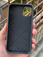 iPhone "11" Woven "Leather Feel" Case - Black