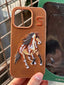 iPhone "16 Pro" Premium Polo Embroidered Case - Brown