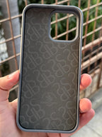 iPhone "16 Pro Max" Premium Polo Embroidered Case - Dark Gray