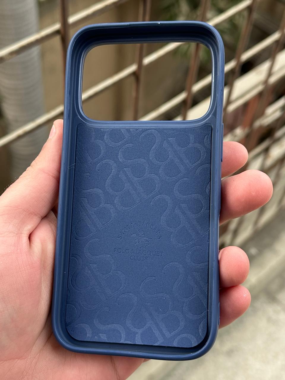 iPhone "17 Pro" Premium Polo Embroidered Case - Blue Secondary image