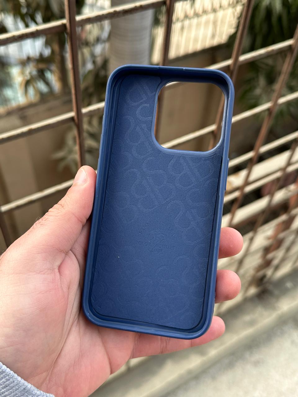 iPhone "15 Pro" Premium Polo Embroidered Case - Blue