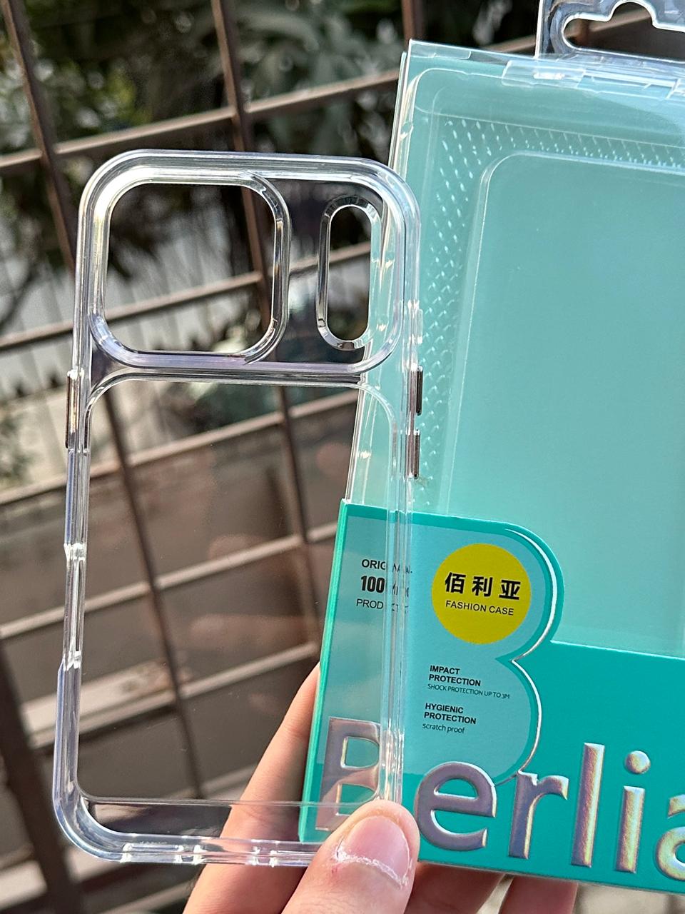 iPhone "17 Pro" BERLIA Premium Transparent Case