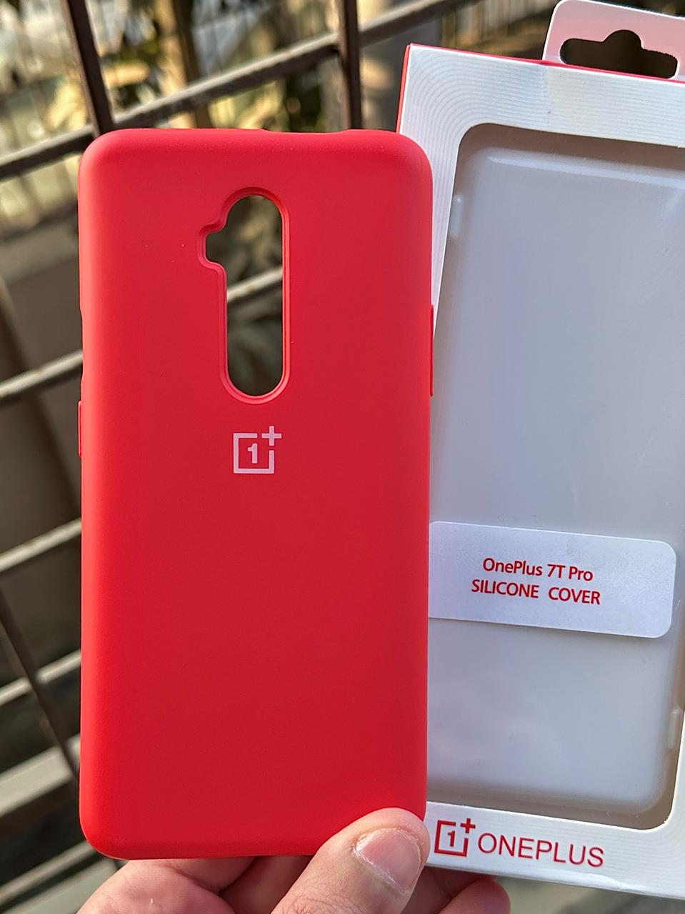 OnePlus "7T Pro" Premium Official Silicone Case - Red Main image