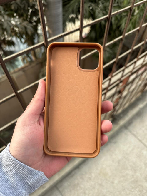 iPhone "11 Pro Max" Premium Polo Embroidered Case - Brown