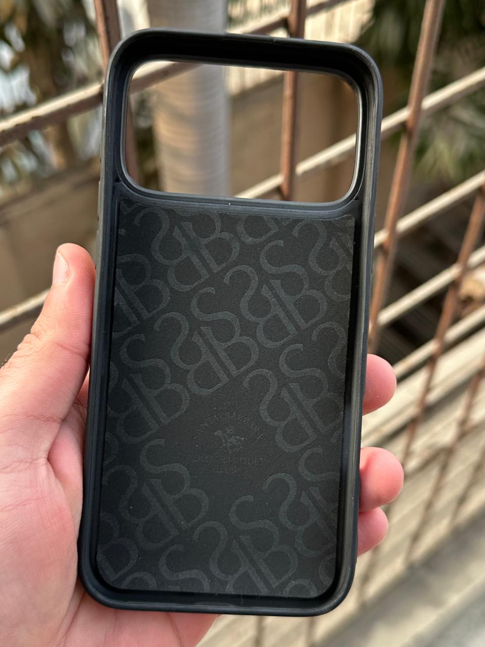 iPhone "17 Pro Max" Premium Polo Embroidered Case - Black Secondary image