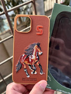 iPhone "11 Pro" Premium Polo Embroidered Case - Brown