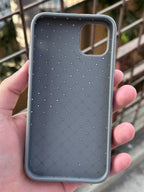 iPhone "11" Woven "Leather Feel" Case - Gray