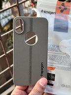 iPhone "X/XS" Spigen Premium Lining Stitched Case - Gray