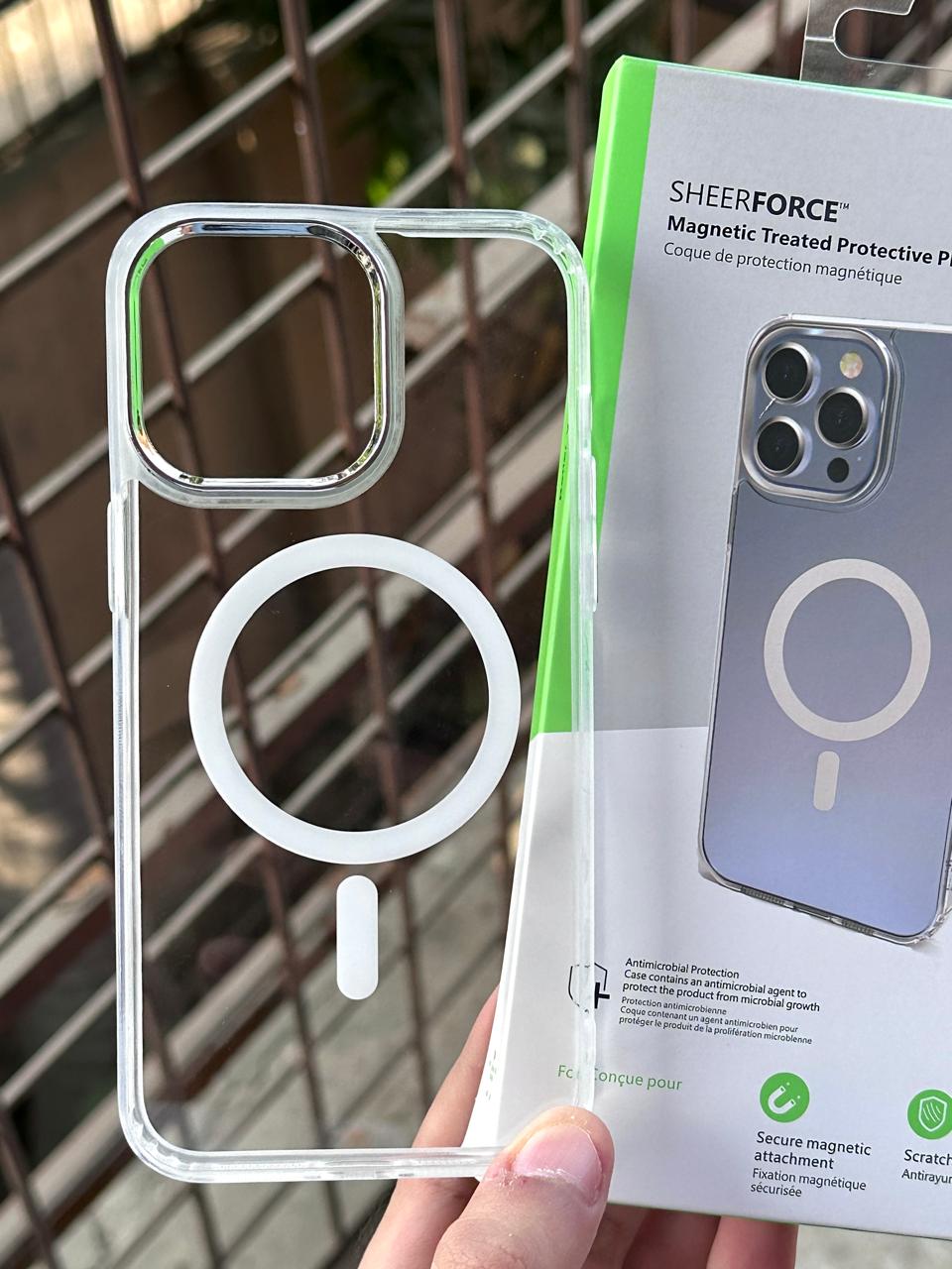 iPhone "15 Pro Max" BELKIN Magnetic Treated Protective Clear Case