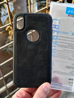 iPhone "XR" Premium J-CASE Leather Case - Black