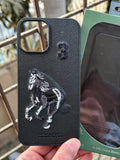 iPhone "13 Pro Max" Premium Polo Embroidered Case - Black