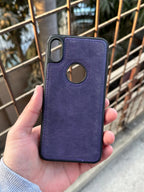 iPhone "XS Max" Premium J-CASE Leather Case - Purple