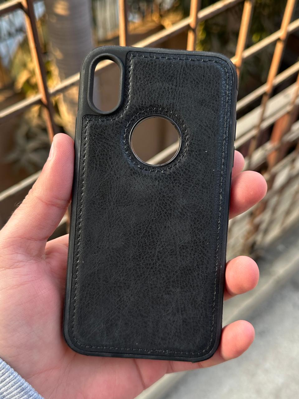iPhone "XR" Premium J-CASE Leather Case - Black