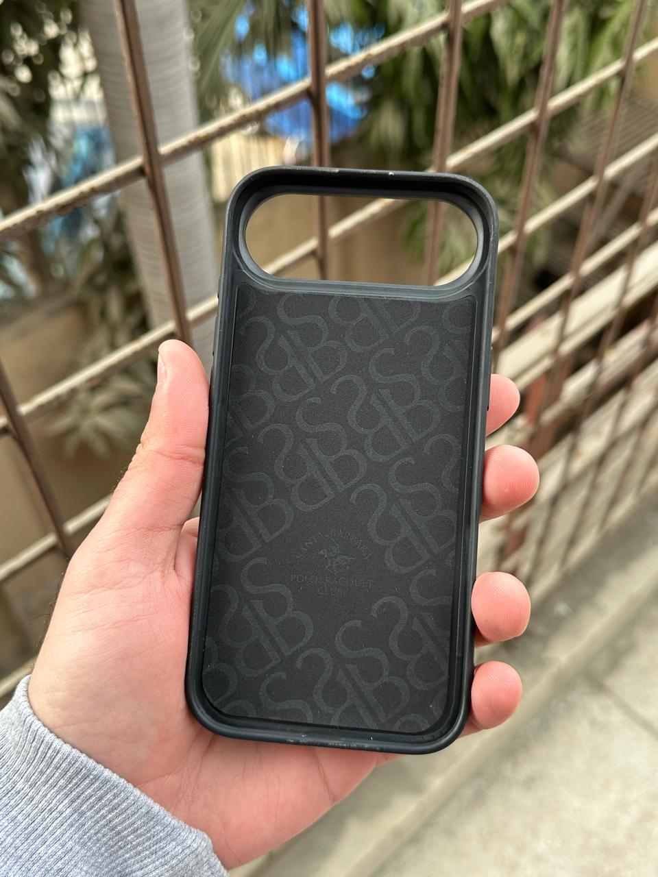 iPhone "Air" Premium Polo Embroidered Case - Black Secondary image