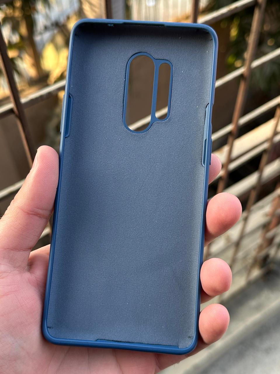 OnePlus "8 Pro" Premium Official Silicone Case - Blue
