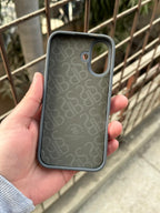 iPhone "16" Premium Polo Embroidered Case - Dark Gray