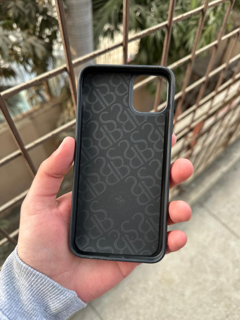 iPhone "11 Pro Max" Premium Polo Embroidered Case - Black