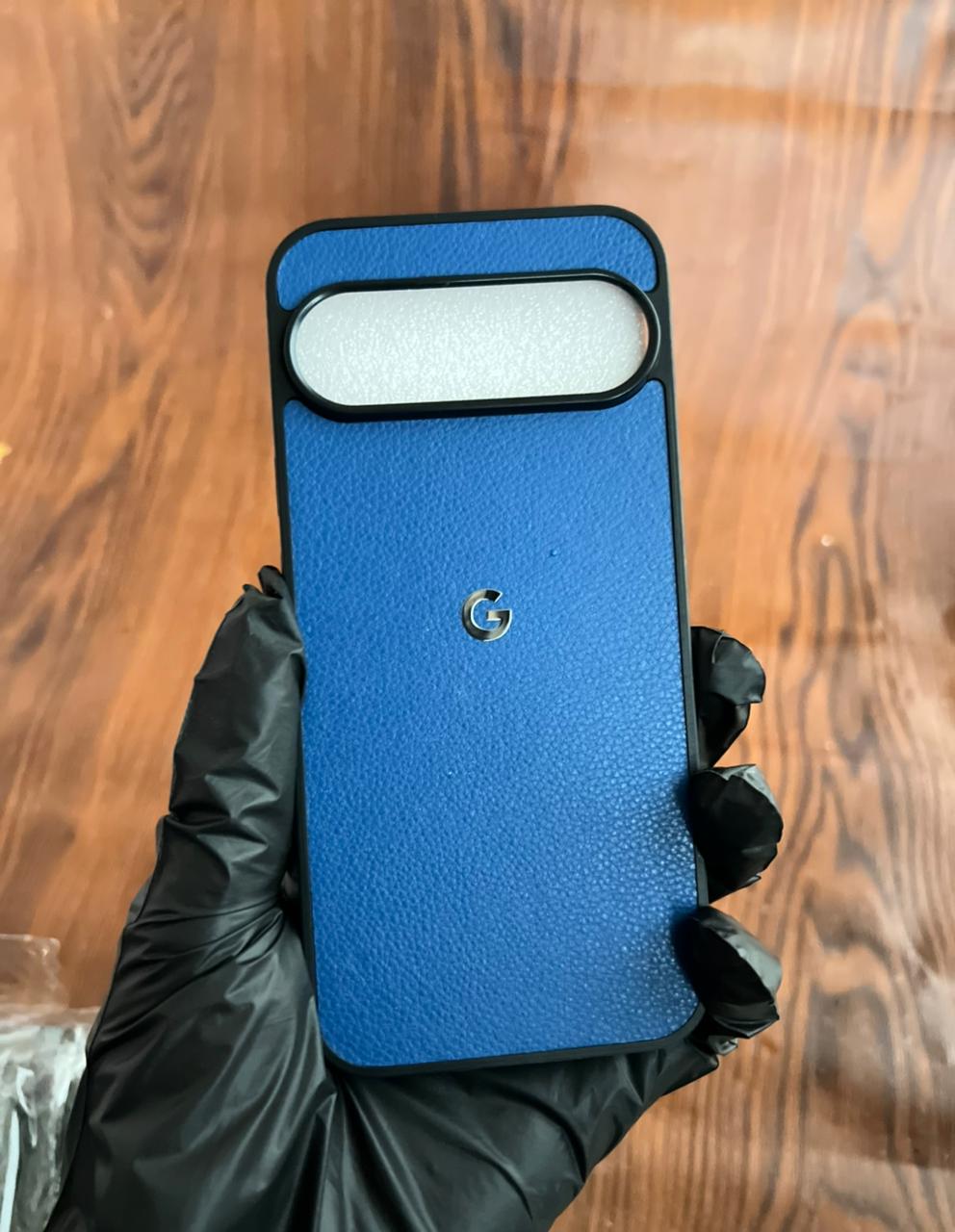 Google Pixel 9 Pro XL Premium Leather Case Blue